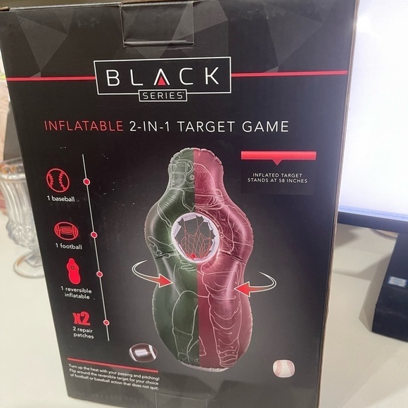 Target Game Inflatable 2 in 1 Black Series 58 inches high, baseball and football - Picture 6 of 8